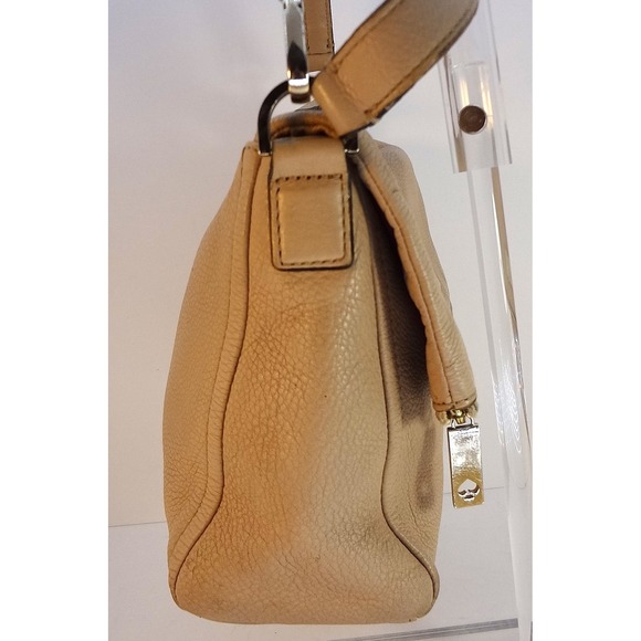Kate Spade Highland Place Beige Pebble Leather Crossbody Shoulder Bag - Picture 5 of 10